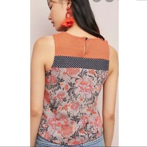 Anthropologie Meadow Rue Sleeveless Blouse - Picture 3 of 11